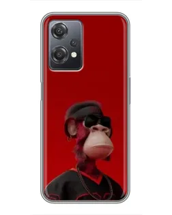 Чехол для OnePlus Nord CE 2 (5G) (IV2201) с картинкой «Bored Ape в красном»