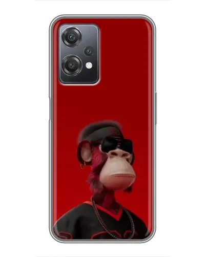Чехол для OnePlus Nord CE 2 (5G) (IV2201) с картинкой «Bored Ape в красном»