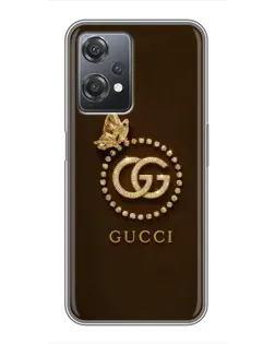 Чехол для OnePlus Nord CE 2 (5G) (IV2201) с картинкой «Gucci — золотая бабочка» Чехол для OnePlus Nord CE 2 (5G) (IV2201) с картинкой «Gucci — золотая бабочка»