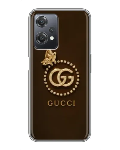 Чехол для OnePlus Nord CE 2 (5G) (IV2201) с картинкой «Gucci — золотая бабочка»
