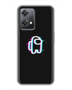 Чехол для OnePlus Nord CE 2 (5G) (IV2201) с картинкой «Among Us неон»