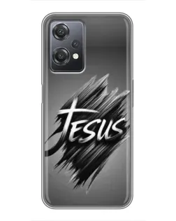 Чехол для OnePlus Nord CE 2 (5G) (IV2201) с картинкой «Надпись Jesus Graffiti»
