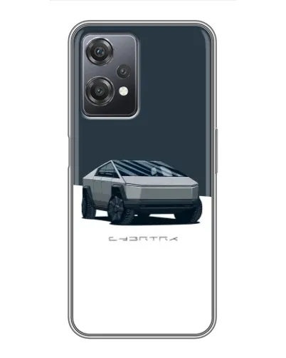 Чехол для OnePlus Nord CE 2 (5G) (IV2201) с картинкой «Серебристый Cybertruck Tesla»