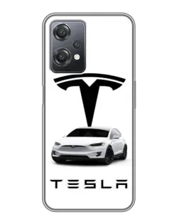 Чехол для OnePlus Nord CE 2 (5G) (IV2201) с картинкой «Tesla White Style»