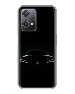 Чехол для OnePlus Nord CE 2 (5G) (IV2201) с картинкой «Mercedes — силуэт авто»