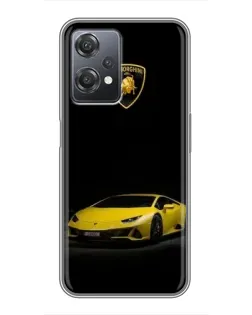 Чехол для OnePlus Nord CE 2 (5G) (IV2201) с картинкой «Lamborghini желтый акцент»