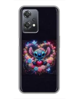 Чехол для OnePlus Nord CE 2 (5G) (IV2201) с картинкой «Stitch в цветах»