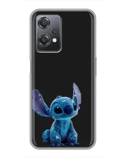 Чехол для OnePlus Nord CE 2 (5G) (IV2201) с картинкой «Стич на черном»