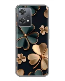 Чехол для OnePlus Nord CE 2 (5G) (IV2201) с картинкой «Клевер в золоте»