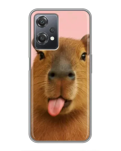 Чехол для OnePlus Nord CE 2 (5G) (IV2201) с картинкой «Капибара с языком»