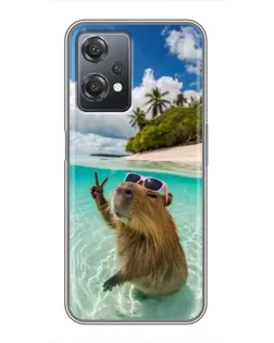 Чехол для OnePlus Nord CE 2 (5G) (IV2201) с картинкой «Капибара на море»