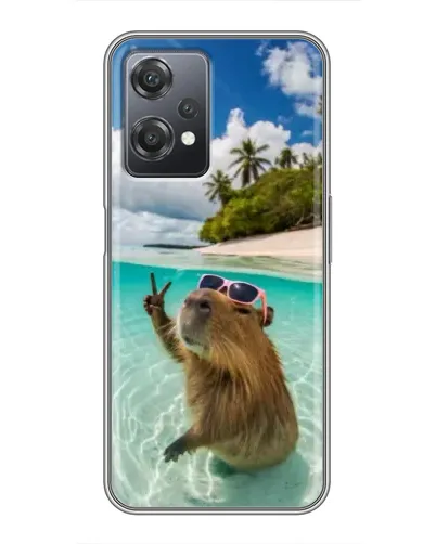 Чехол для OnePlus Nord CE 2 (5G) (IV2201) с картинкой «Капибара на море»