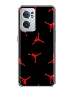 Чехол для OnePlus Nord CE 2 Lite 5G с картинкой «Jordan Red Pattern»
