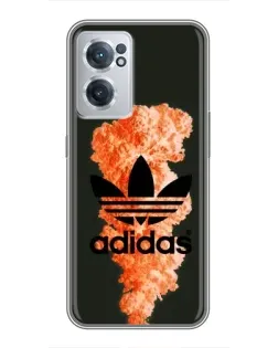 Чехол для OnePlus Nord CE 2 Lite 5G с картинкой «Оранжевый дым Adidas»