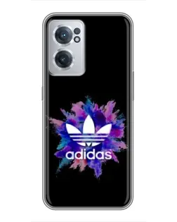 Чехол для OnePlus Nord CE 2 Lite 5G с картинкой «Взрыв красок Adidas»
