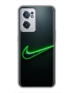 Чохол для OnePlus Nord CE 2 Lite 5G з картинкою «Неоновий контур Nike»