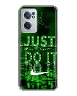 Чехол для OnePlus Nord CE 2 Lite 5G с картинкой «Зеленый неоновый Nike»