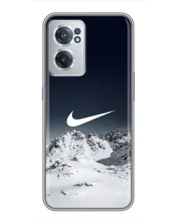 Чехол для OnePlus Nord CE 2 Lite 5G с картинкой «Nike — зимние горы»