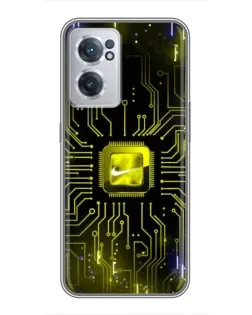 Чехол для OnePlus Nord CE 2 Lite 5G с картинкой «Nike — золотая искра»
