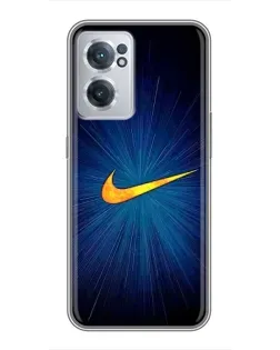 Чохол для OnePlus Nord CE 2 Lite 5G з картинкою «Синій пульс Nike»