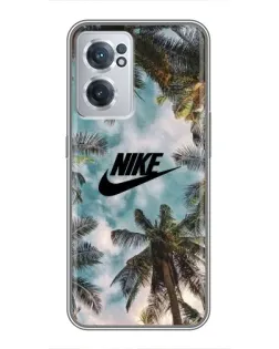 Чохол для OnePlus Nord CE 2 Lite 5G з картинкою «Тропічний принт Nike»