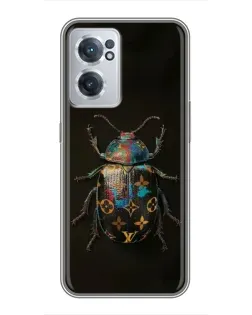Чехол для OnePlus Nord CE 2 Lite 5G с картинкой «LV — мраморный принт»