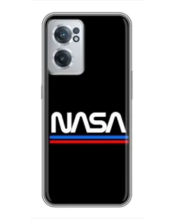 Чехол для OnePlus Nord CE 2 Lite 5G с картинкой «NASA — классика Red Blue»