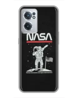 Чехол для OnePlus Nord CE 2 Lite 5G с картинкой «NASA — шагаем по Луне»