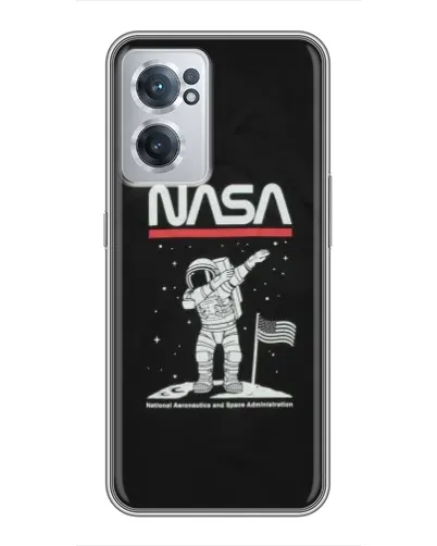 Чехол для OnePlus Nord CE 2 Lite 5G с картинкой «NASA — шагаем по Луне»