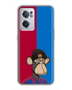 Чехол для OnePlus Nord CE 2 Lite 5G с картинкой «Bored Ape — фанат Барсы»