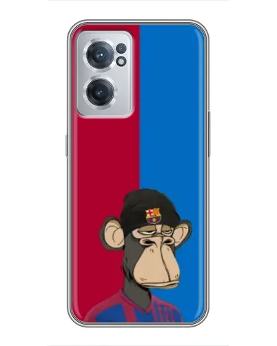 Чехол для OnePlus Nord CE 2 Lite 5G с картинкой «Bored Ape — фанат Барсы» Чехол для OnePlus Nord CE 2 Lite 5G с картинкой «Bored Ape — фанат Барсы»