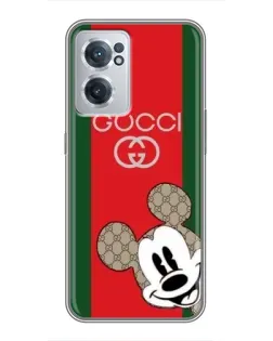 Чехол для OnePlus Nord CE 2 Lite 5G с картинкой «Gucci — полосы и Микки»