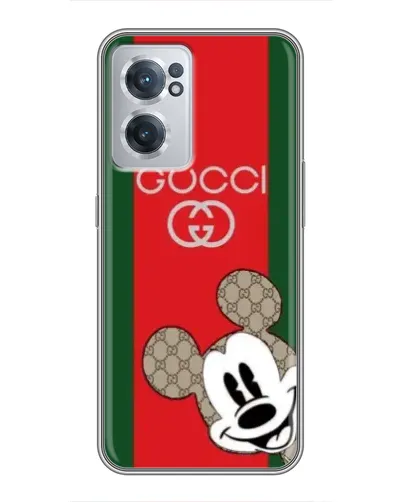 Чехол для OnePlus Nord CE 2 Lite 5G с картинкой «Gucci — полосы и Микки»