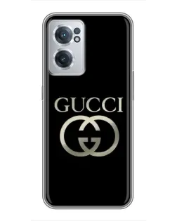Чехол для OnePlus Nord CE 2 Lite 5G с картинкой «Gucci — золото на черном»