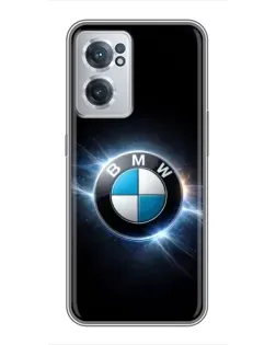 Чохол для OnePlus Nord CE 2 Lite 5G з картинкою «BMW — неонове сяйво»