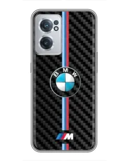 Чехол для OnePlus Nord CE 2 Lite 5G с картинкой «Эмблема BMW и карбон»