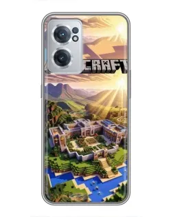 Чехол для OnePlus Nord CE 2 Lite 5G с картинкой «Minecraft панорама»