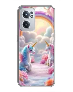 Чохол для OnePlus Nord CE 2 Lite 5G з картинкою «Веселка і єдинороги» Чохол для OnePlus Nord CE 2 Lite 5G з картинкою «Веселка і єдинороги»