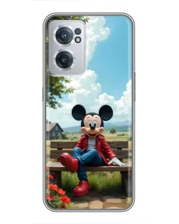 Чохол для OnePlus Nord CE 2 Lite 5G з картинкою «Міккі на лавці»
