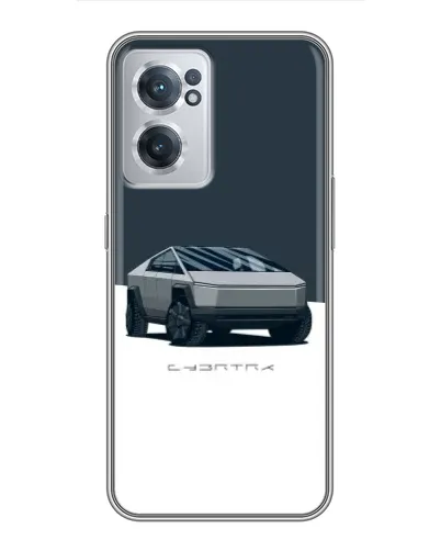 Чехол для OnePlus Nord CE 2 Lite 5G с картинкой «Серебристый Cybertruck Tesla»