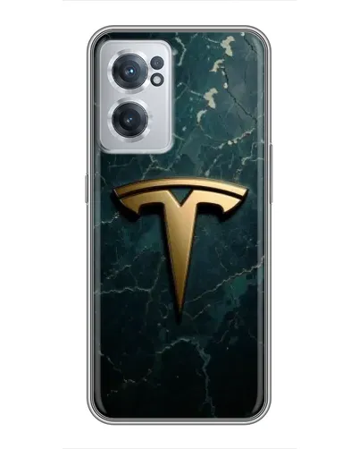 Чехол для OnePlus Nord CE 2 Lite 5G с картинкой «Мраморная Tesla Gold»