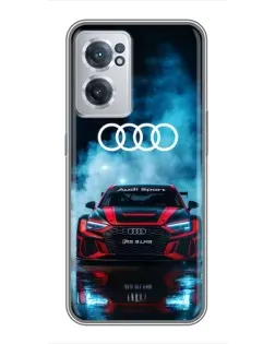 Чехол для OnePlus Nord CE 2 Lite 5G с картинкой «Audi Sport — неон»