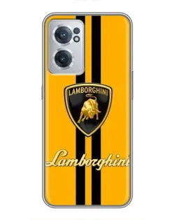 Чохол для OnePlus Nord CE 2 Lite 5G з картинкою «Lamborghini Stripe жовтий»