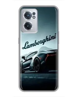 Чехол для OnePlus Nord CE 2 Lite 5G с картинкой «Классическая надпись Lamborghini»