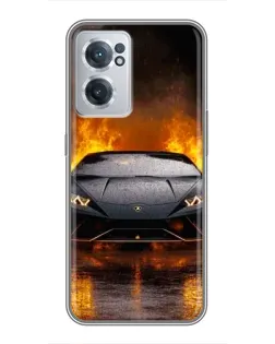 Чехол для OnePlus Nord CE 2 Lite 5G с картинкой «Lamborghini в огне»