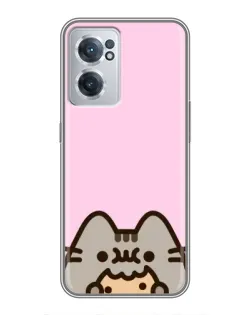Чохол для OnePlus Nord CE 2 Lite 5G з картинкою «Pusheen та печиво»