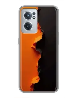 Чехол для OnePlus Nord CE 2 Lite 5G с картинкой «Оранжевый разлом»