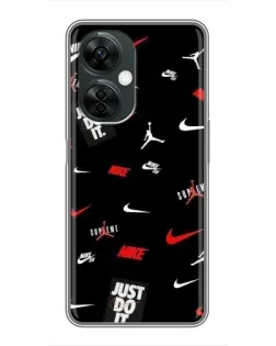 Чехол для OnePlus Nord CE 3 Lite с картинкой «Nike Mix Pattern»