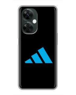 Чехол для OnePlus Nord CE 3 Lite с картинкой «Adidas Cyan Logo»