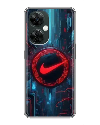 Чехол для OnePlus Nord CE 3 Lite с картинкой «Техногенный стиль Nike»